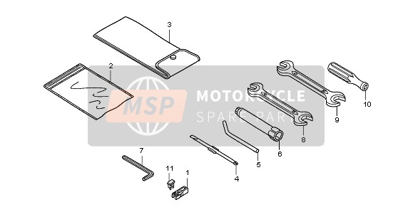 Honda SH125S 2007 Outils pour un 2007 Honda SH125S